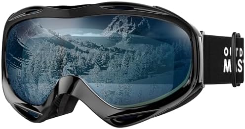 OutdoorMaster OTG Ski Goggles - Over Glasses Ski/Snowboard Goggles for Men, Women & Youth - 100% UV Protection