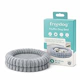 Freedog Cama Muffin Gris (61x61x16 cm) - Cama Perro - Cama para Perros - Camas para Perros Grandes - Camas Perros Medianos - Colchon Perro - Relajante Perros - Camita Perros Pequeños - Dog Bed Large