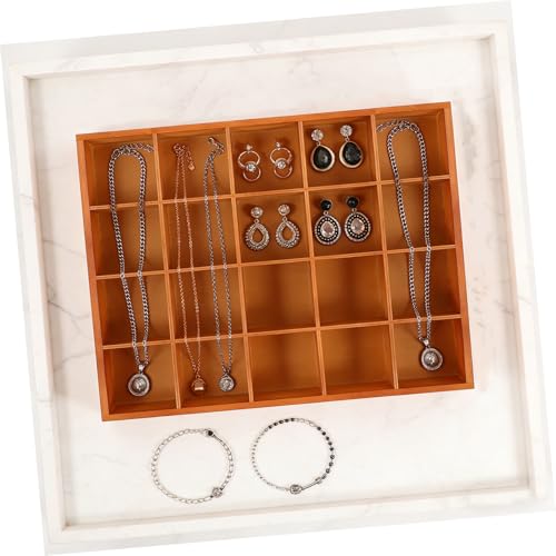 Image of 20 Compartment Wooden Storage Box Stable Practical Underwear Storage Case Socks Organizer Sundries Container Storage Box for Socks Panties