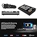 AVMatrix VS0601U 6-Channel SDI/HDMI Multi-Format Mini AV Switcher; USB Streaming; T-Bar, Auto, and Cut Transitions; Mix/Fade/Wipe Effects; Input up to 1080p Video via HDMI; 3.5mm and RCA Audio Input/O
