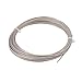 uxcell 10M Length 1mm Diameter Plastic Coated Flexible Steel Wire Cable Rope Silver Tone