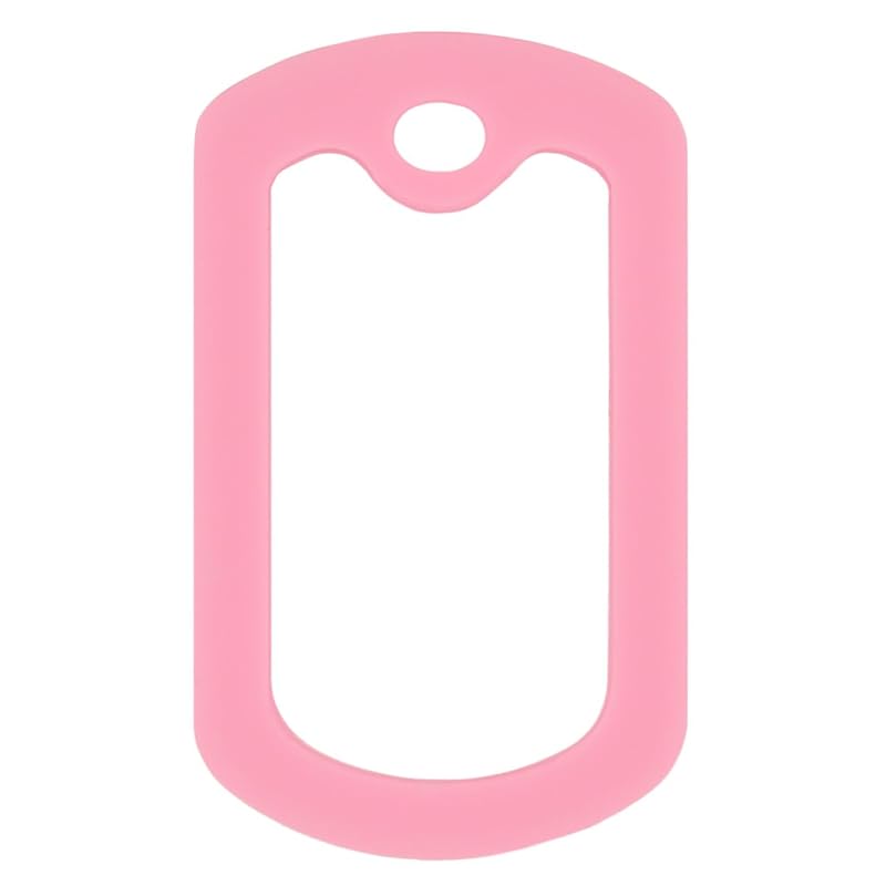 Silenciador de Silicone para Plaquinha de Identificação de Cães PinMart Rosa, Pacote com 5