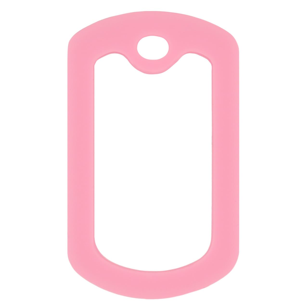 PinMart Pink Military Dog Tags Silencers - Engraved Dog Tag Holder - Silicone Case to Reduce Noise - Military ID Protector to Prevent Noise and