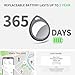 Air Tracker Tags-4 Pack, 5.3 Bluetooth Tracker Work with Apple Find My (iOS Only), 100dB Sound, Smart Tag with Keychain/Lanyard, Item Finder for Luggage/Key/Suitcase, Replaceable Battery, Black.