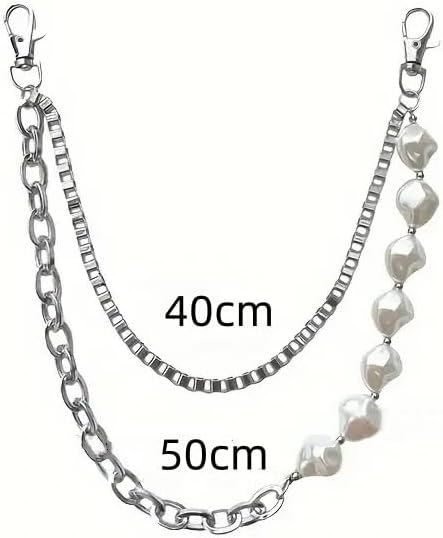 Punk Wallet Chain for Men Women Hip Hop Pants Chains Pocket Chain Vintage Rock Jeans Chains Keychain for Pant - Image 4