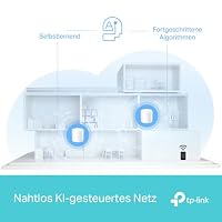 TP-Link Deco X1500 Mesh WLAN Set (3 Pack), 𝐖𝐢-𝐅𝐢 𝟔 AX1500 Dual Band Router & Repeater, 2X Gigabit Ports für Jede Einheit, für Häuser mit 4-5 Schlafzimmern, Umfassender Jugendschutz, WPA3 – Ansicht 7