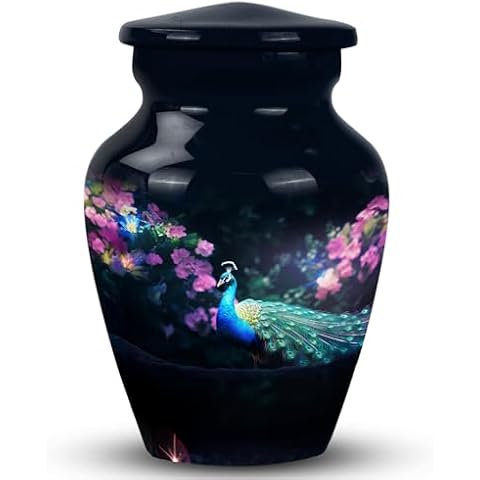 JAGASY Small Urns for Human Ashes - Creamated Ash Urns Adults - Mini Urns for Human Ashes - Small Keepsake Urns for Human Ashes - Mini Cremation Urns - Decorative Urns for Ashes (Size -3",1pcs) Cover