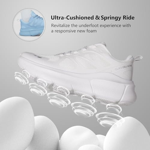 Hawkwell Women's Cloud Zero Active Nursing Shoes Breathable Cushion Walking Tennis Running Workout Shoes Non Slip Medical Work Sneakers3