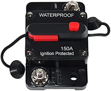 RED WOLF Car Circuit Breaker 30A W/Resetable Manual Switch Inline Fuse Holder Inverter for Motor Marine Boat SUV Trolling Vehicles Audio Radio Solar System Protection 12V-48V DC