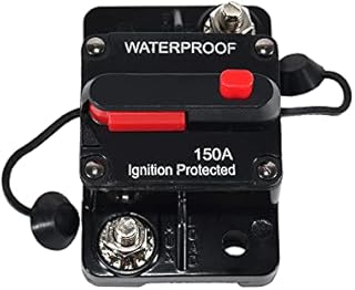 RED WOLF Car Circuit Breaker 30A W/Resetable Manual Switch Inline Fuse Holder Inverter for Motor Marine Boat SUV Trolling Vehicles Audio Radio Solar System Protection 12V-48V DC