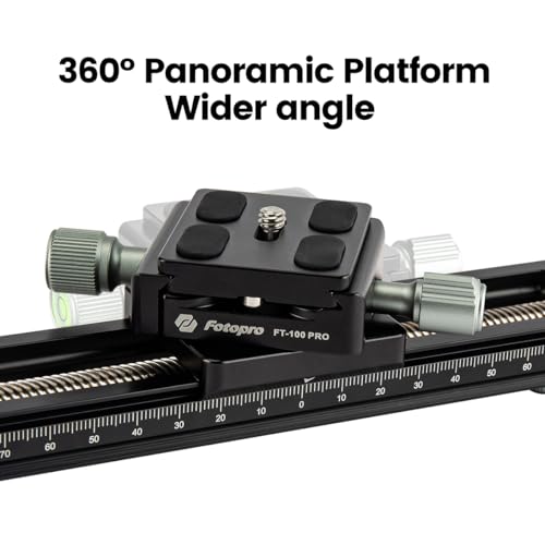 Fotopro Macro Focusing Rail Rack Slider for Close-up Shooting Macro Photography with Quick Release Plate 7.4 Inch Aluminum Alloy Universal Camera Slider for DSLR Camera Camcorder Film Photography - Image 4