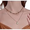 MASW boho layered Original design Retro style multi-layer beaded necklace Fashion women's gold-plated necklace M3396 #2