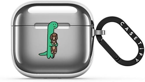 Vista 14 de CASETiFY Funda Mirror Airpods Pro (2.ª generación) con anillo, color negro Kingsnake Kingsnake negro