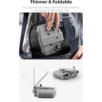 Adjustable Tablet Extended Bracket Holder for DJI Neo /Mini4 Pro/AIR3S Drone Remote Controller RC-N1/RC-N2 Remote Controller iPad Mount Holder (Black)