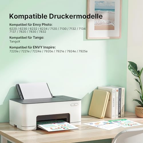 303 XL Druckerpatronen Multipack für HP 303 Druckerpatronen Schwarz und Farbe für HP 303XL für HP Envy Photo 6220 6230 6232 6234 7134 7830 für HP Inspire 7200e 7220e für HP Tango X Patronen (2er-pack)