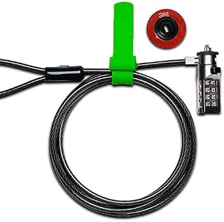 ChargeTech Anti-Theft Security Hardware Cable Combination Lock Kit for Laptop, MacBook, iPad, Tablets