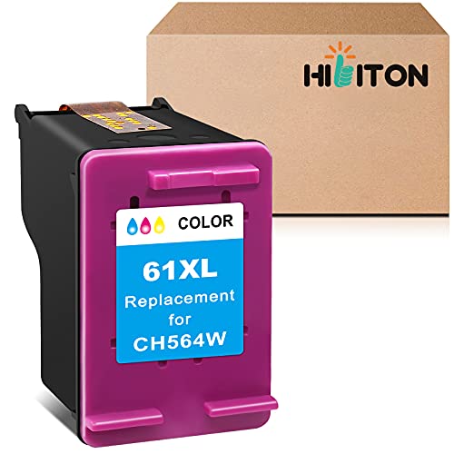 50% Off Discount HibiTon Remanufactured Ink Cartridge Replacement for HP 61 XL 61XL Color Used with Envy 5530 4500 4502 DeskJet 2512 1512 2542 2540 2544 3000 3052a 1055 3051a OfficeJet 4630 4632 Printer Tray, 1-Pack