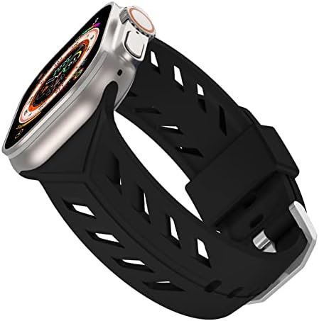 Aopigavi Sport Band Compatible with Apple Watch Ultra Band 49mm 45mm 44mm 42mm Men, Soft Silicone Wristbands Waterproof Replacement Strap for Apple Watch Ultra iWatch Series 8 7 SE 6 5 4 3 2 1