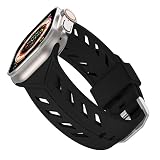 Aopigavi Sport Band Compatible with Apple Watch Ultra Band 49mm 45mm 44mm 42mm Men, Soft Silicone Wr