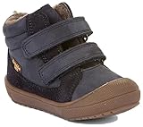 Froddo Baby Tex Ollie Chaussures d'hiver double velcro, bleu foncé, taille 22 EU
