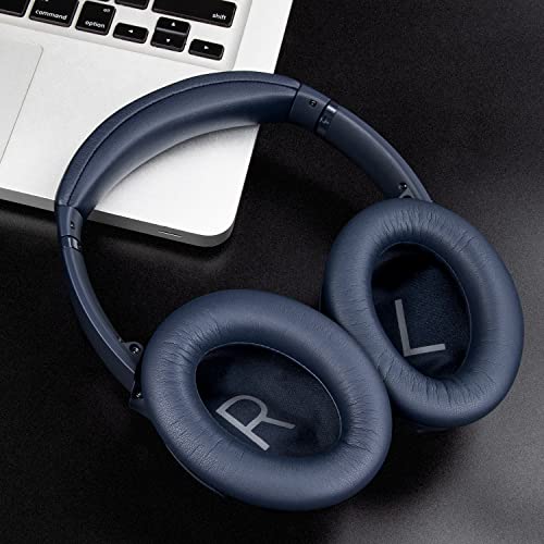 Image of SOULWIT Earpads Replacement for Bose QuietComfort 45 (QC45) /QuietComfort SE (QC SE) /New Quiet Comfort Wireless Over-Ear Headphones, Ear Pads Cushions with Softer Protein Leather - Blue