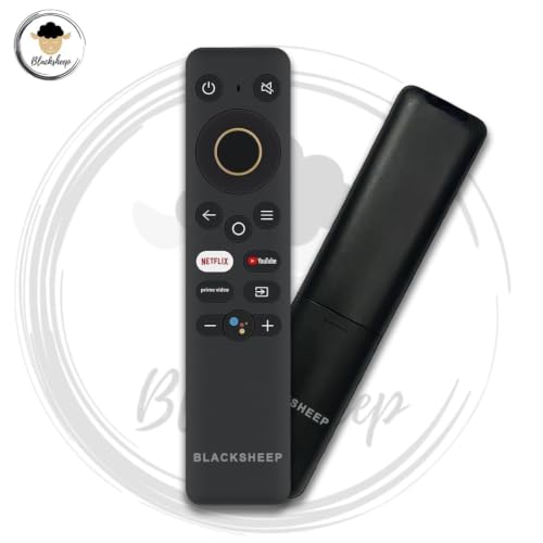 Image of BLACKSHEEP Original Replacement TV Remote Control Compatible with Realme Smart TV - Android LED /OLED /QLED Television, Non-Voice Remote with Hot Keys
