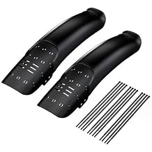 ADABOO Mountian Bike Fender 2 Pcs, Front and Rear Bicycle Fender, Mountain Bike Mudguards Set, MTB Mud Guard, Folding Bicycle Mud Guards, Waterproof Bike Fenders, Fits 650B 20" 27.5" 29"