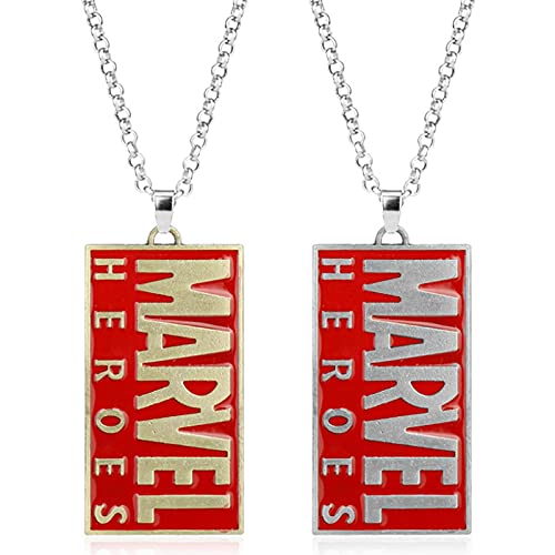 YUNMENG Dos Piezas de Collar con Letras de película, Colgante con Placa de identificación de Perro del ejército, Cadena de suéter de Todo fósforo Cover