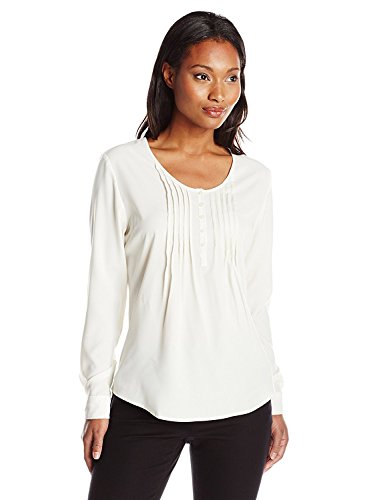 Dockers Women's Long-Sleeve Pullover Pintuck Blouse