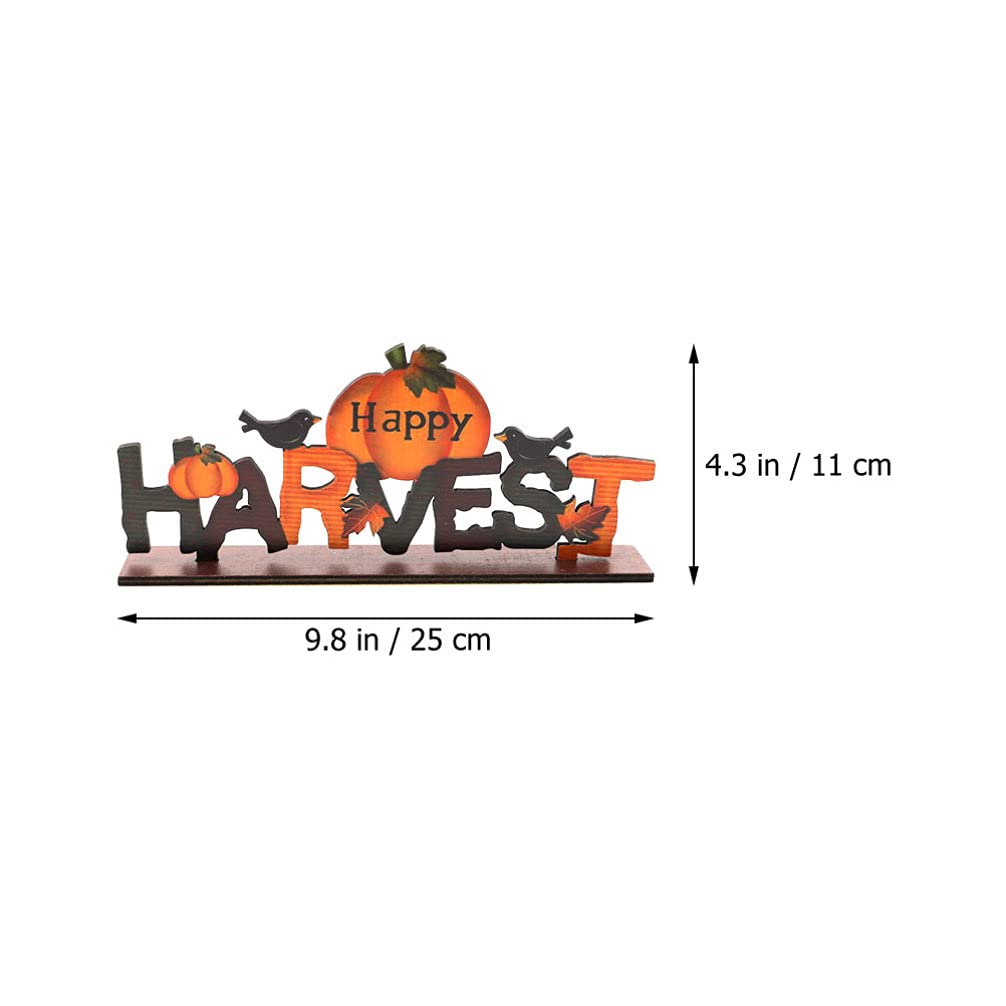FOMIYES Wooden Fall Signs Happy Harvest Wood Ornaments Coloful Harvest Festival Decor Letter Decor Harvest Party Decorations Thanksgiving Alphabet Adorn for Autumn Thanksgiving Party - Image 4