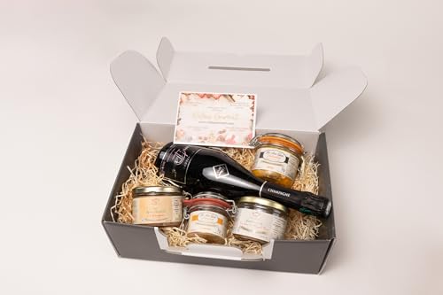 Relais Gourmet – Estuche La Rhune: Foie Gras, Magret ahumado y champán, 100% francés, sin conservantes