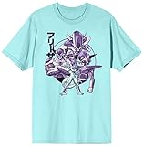 Dragon Ball Z Anime Cartoon Characters Mens Blue Graphic Tee Shirt-L