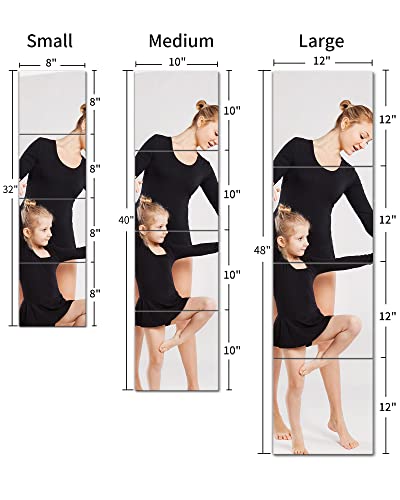 Canhard Unbreakable Full Length Wall Mirror,Shatterproof Mirror For Kids,4 Pack 10"X10",Mirrors For Bedroom,Mirrors For Wall,Over The Door Mirror Glassless,Sticky Mirrors For Wall,Full Body Mirror #TOP6