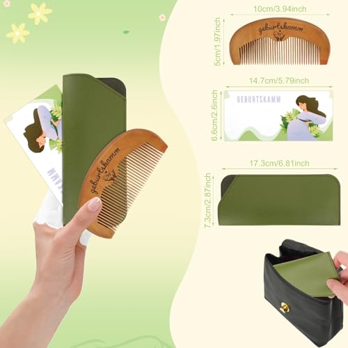 Kaempe Geburtskamm Wehenkamm, Holzkamm, Schwangerschaft Geschenk Für Mutter, Kamm Holz, Birth Comb, für Angstlinderung, Natürliche Schmerzlinderung, Stresslinderung