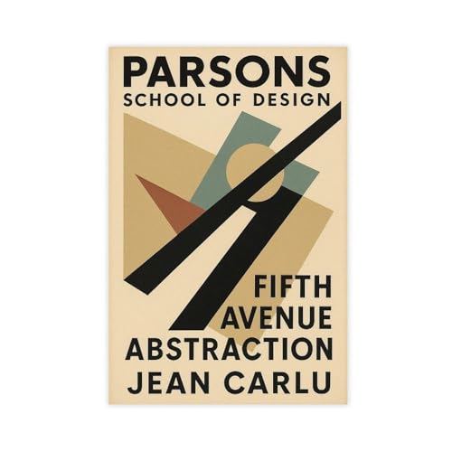 AUHUE Parsons School of Design Abstraction Poster Poster Canvas Living Room Wall Decoration Painting Office Decor Unframe 24x36inch