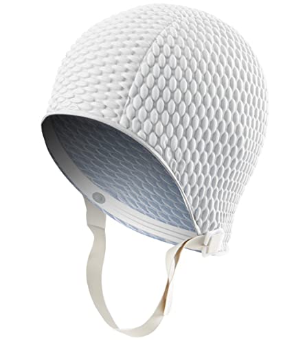 Sporti Bubble bonnet de bain à bulles rétro pour un confort optimal en piscine