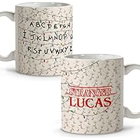 LolaPix Taza STRANGER personalizada con nombre. Regalos Frikis