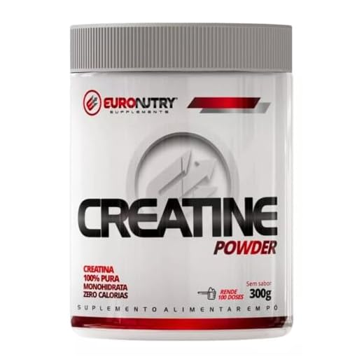 Creatina Powder 100% Pura Monohidratada 300g Euronutry | Serve 100 Doses | Mais Alto Grau de Pureza | Abenutri | Ranking Abenutri Creatinas Mais Puras