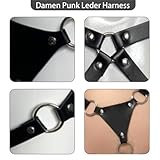 Harnisse Damen Unterkörper, Punk Leder Geschirre, Sex Bondage, mit Bein Gürtel, Erotic Clothing, Gotisch Sexy Gürtel Taille, Rave Outfit Damen