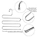 DOIOWN S-Type Stainless Steel Clothes Pants Hangers Closet Storage Organizer for Pants Jeans Scarf Hanging (6-Pieces)