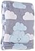 Little Love by NoJo Appliqued Coral Fleece Blanket, Happy Little Clouds