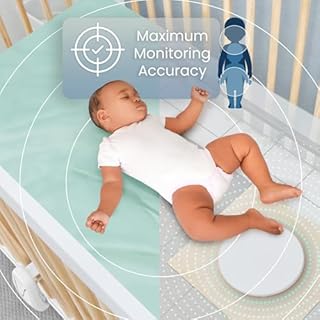 Babysense True Sleep HD Video Baby Monitor with Camera and Audio & Baby Sleep Breathing Movement Monitor, No WiFi, Non Wearable, Non Contact Monitor with 2 Under-Mattress Sensors, Full Crib Coverage