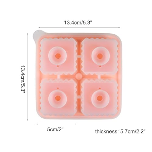 Molde para cubos de hielo de silicona con tapa miniatura 2