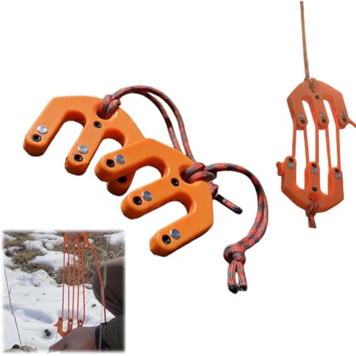 TASBER Game & Gear Hoist Block and Tackle System, Ultralight Hunting Game Hoist, Portable Nylon Block and Tackle Pulley System, Compact Game Lifting