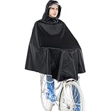 Gerhannery Mantella Pioggia da Bicicletta Con Tesa, Impermeabile Poncho Antipioggia Con Cappuccio, Unisex per Ciclismo, Escursionismo