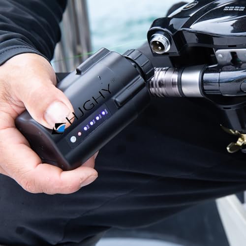Batería de litio de 14,8 V y 10000 mAh para carretes de pesca eléctricos y buscadores de peces 5