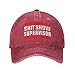 BUINGBFG Shit Show Supervisor Hat Women Dad Hats Trendy Cap Red