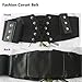 Vikodah Lace-up Cinch Belt Wide Elastic Corset Tie Waspie Belts Renaissance Palace Mesh Tops Fit Crop Gothic Waist Bodyshaper