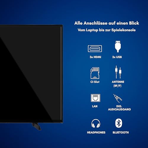 Daewoo Android TV 24 Zoll Fernseher (HD-ready Smart TV, HDR, Bluetooth, Triple-Tuner) 24DM54HA2K – Bild 4