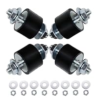Gummipuffer M8 (30x20mm), 4 Stück - Schwingungsdämpfer für Klimaanlagen, Wärmepumpen, Luftkompressoren, Motoren & Wasserpumpen - Antivibrationsfüße zur Geräusch- und Vibrationsreduzierung